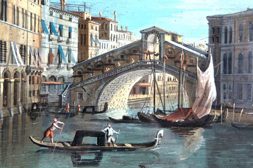 Paire de vues vénitiennes , fin du XVIIe siècle